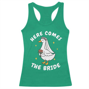 Silly Goose Bride Racerback Tank Top Funny Goose Lovers TS10 Irish Green Print Your Wear