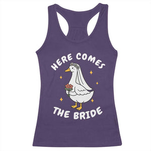 Silly Goose Bride Racerback Tank Top Funny Goose Lovers TS10 Purple Print Your Wear