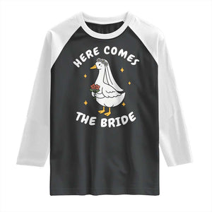 Silly Goose Bride Raglan Shirt Funny Goose Lovers TS10 Black White Print Your Wear
