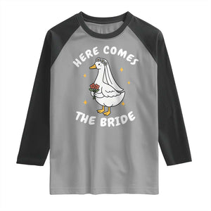 Silly Goose Bride Raglan Shirt Funny Goose Lovers TS10 Sport Gray Black Print Your Wear