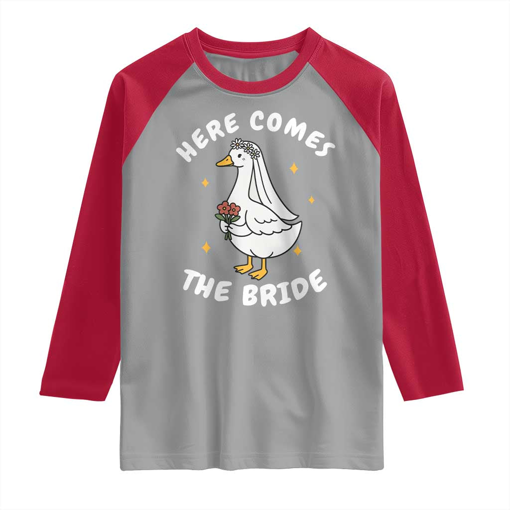 Silly Goose Bride Raglan Shirt Funny Goose Lovers TS10 Sport Gray Red Print Your Wear
