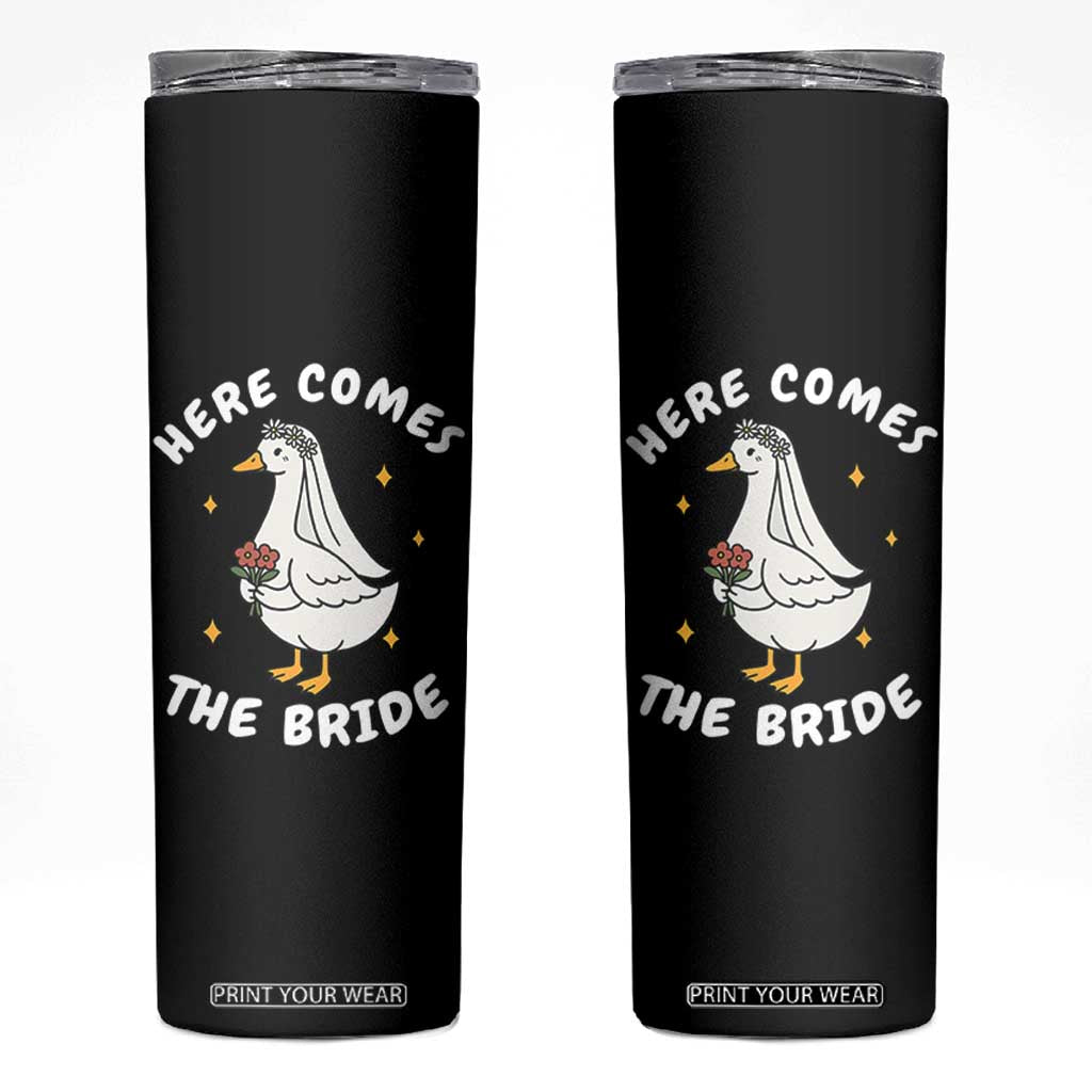 Silly Goose Bride Skinny Tumbler Funny Goose Lovers TS10 Black Print Your Wear