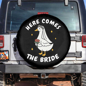 Silly Goose Bride Spare Tire Cover Funny Goose Lovers TS10 No hole Black Print Your Wear