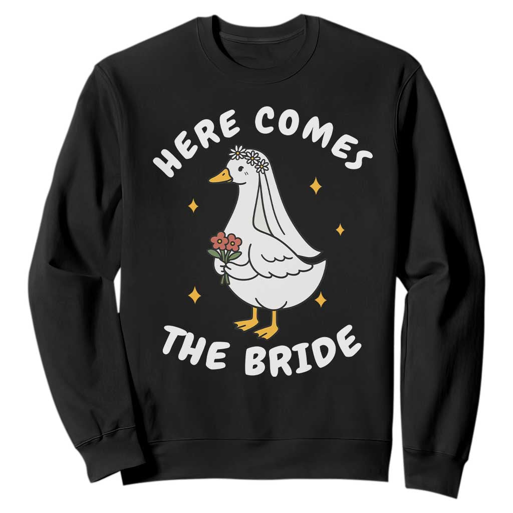 Silly Goose Bride Sweatshirt Funny Goose Lovers TS10 Black Print Your Wear