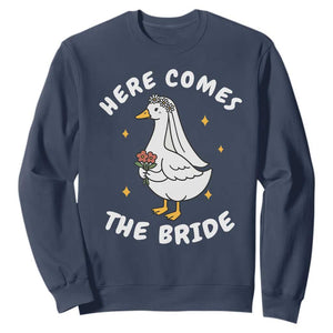 Silly Goose Bride Sweatshirt Funny Goose Lovers TS10 Navy Print Your Wear