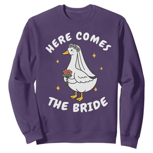 Silly Goose Bride Sweatshirt Funny Goose Lovers TS10 Purple Print Your Wear