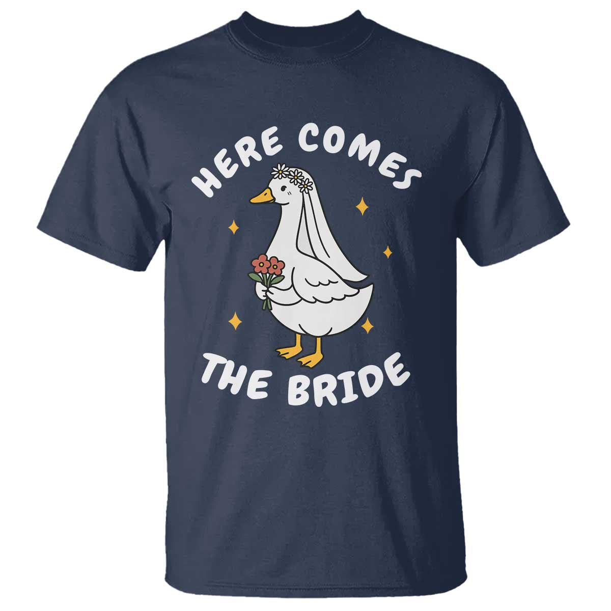 Silly Goose Bride T Shirt Funny Goose Lovers TS10 Navy Print Your Wear