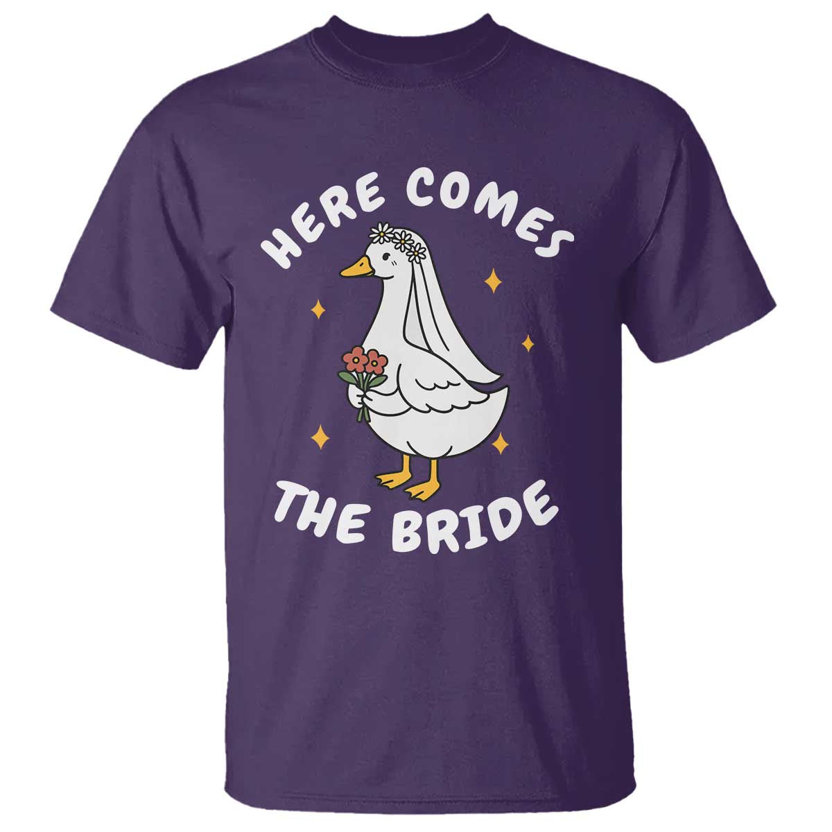 Silly Goose Bride T Shirt Funny Goose Lovers TS10 Purple Print Your Wear