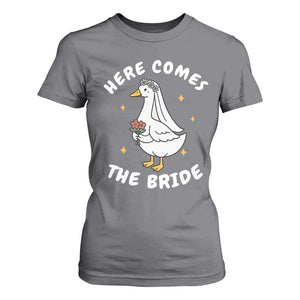 Silly Goose Bride T Shirt For Women Funny Goose Lovers TS10 Charcoal Print Your Wear