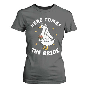 Silly Goose Bride T Shirt For Women Funny Goose Lovers TS10 Dark Heather Print Your Wear