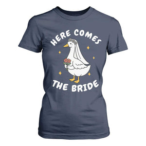 Silly Goose Bride T Shirt For Women Funny Goose Lovers TS10 Navy Print Your Wear