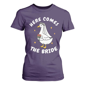 Silly Goose Bride T Shirt For Women Funny Goose Lovers TS10 Purple Print Your Wear