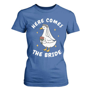 Silly Goose Bride T Shirt For Women Funny Goose Lovers TS10 Royal Blue Print Your Wear