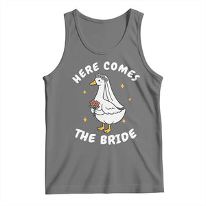 Silly Goose Bride Tank Top Funny Goose Lovers TS10 Black Heather Print Your Wear