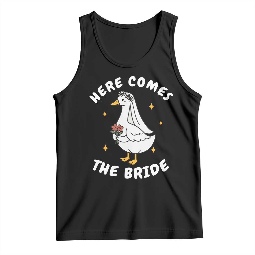 Silly Goose Bride Tank Top Funny Goose Lovers TS10 Black Print Your Wear