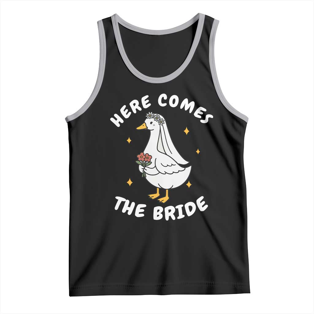 Silly Goose Bride Tank Top Funny Goose Lovers TS10 Black Athletic Heather Print Your Wear