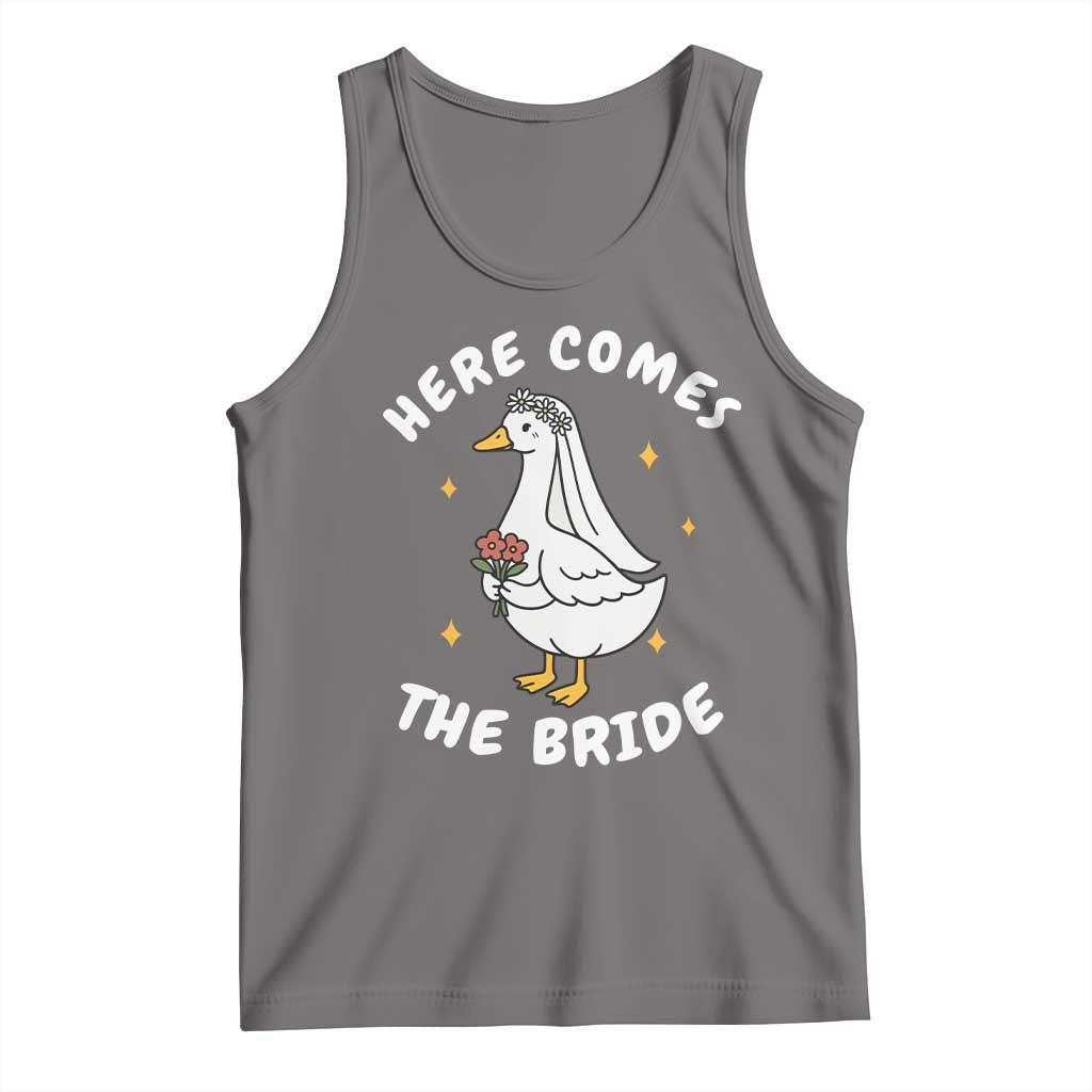 Silly Goose Bride Tank Top Funny Goose Lovers TS10 Deep Heather Print Your Wear