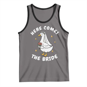 Silly Goose Bride Tank Top Funny Goose Lovers TS10 Deep Heather Black Print Your Wear