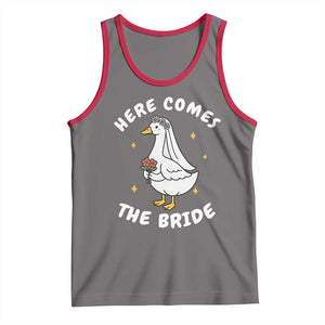 Silly Goose Bride Tank Top Funny Goose Lovers TS10 Deep Heather Red Print Your Wear
