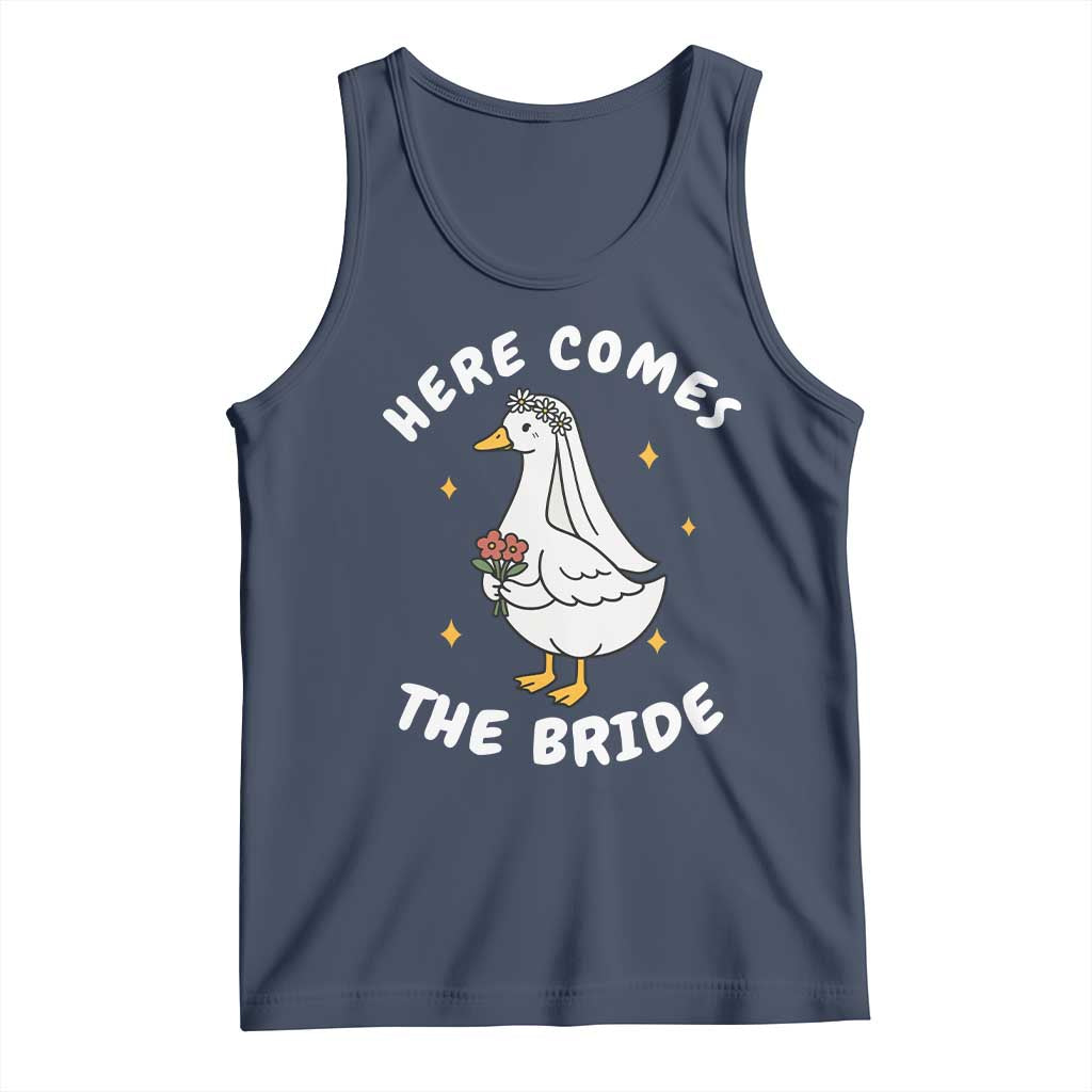 Silly Goose Bride Tank Top Funny Goose Lovers TS10 Navy Print Your Wear
