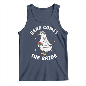 Silly Goose Bride Tank Top Funny Goose Lovers TS10 Navy Print Your Wear