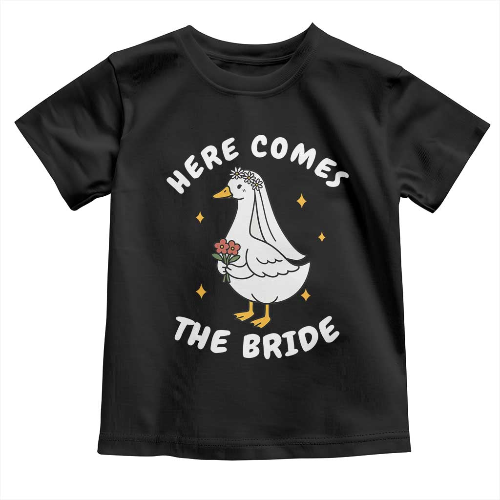 Silly Goose Bride Toddler T Shirt Funny Goose Lovers TS10 Black Print Your Wear
