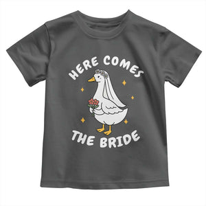 Silly Goose Bride Toddler T Shirt Funny Goose Lovers TS10 Dark Heather Print Your Wear