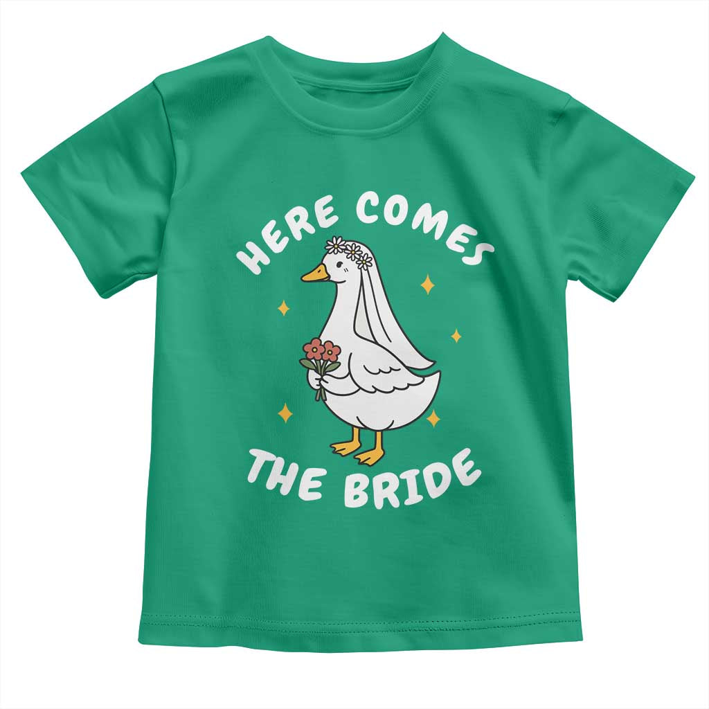 Silly Goose Bride Toddler T Shirt Funny Goose Lovers TS10 Irish Green Print Your Wear