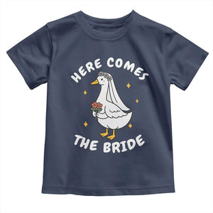 Silly Goose Bride Toddler T Shirt Funny Goose Lovers TS10 Navy Print Your Wear