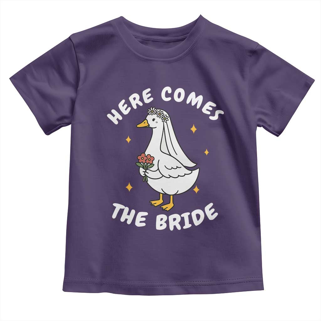 Silly Goose Bride Toddler T Shirt Funny Goose Lovers TS10 Purple Print Your Wear