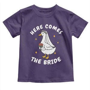 Silly Goose Bride Toddler T Shirt Funny Goose Lovers TS10 Purple Print Your Wear
