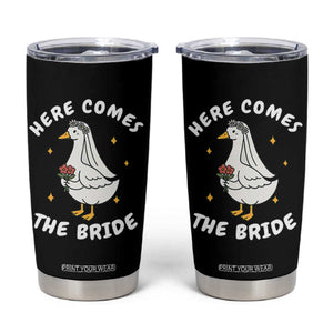Silly Goose Bride Tumbler Cup Funny Goose Lovers TS10 Black Print Your Wear