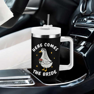 Silly Goose Bride Tumbler With Handle Funny Goose Lovers TS10 Print Your Wear