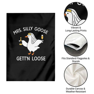 Mrs. Silly Goose Bride Garden Flag Funny Goose Lovers TS10 Print Your Wear