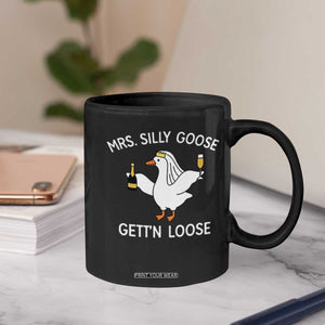 Mrs. Silly Goose Bride Coffee Mug Funny Goose Lovers TS10 Print Your Wear
