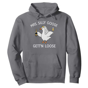 Mrs. Silly Goose Bride Hoodie Funny Goose Lovers TS10 Charcoal Print Your Wear