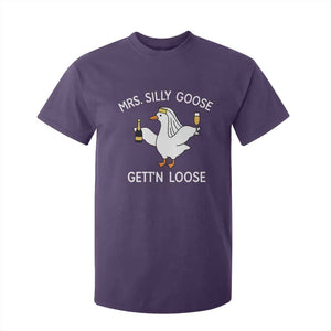 Mrs. Silly Goose Bride T Shirt For Kid Funny Goose Lovers TS10 Purple Print Your Wear