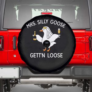 Mrs. Silly Goose Bride Spare Tire Cover Funny Goose Lovers TS10 Black Print Your Wear