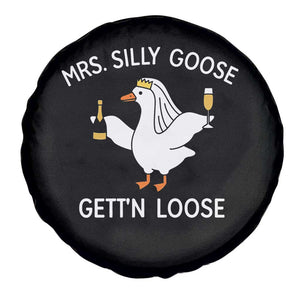 Mrs. Silly Goose Bride Spare Tire Cover Funny Goose Lovers TS10 Print Your Wear