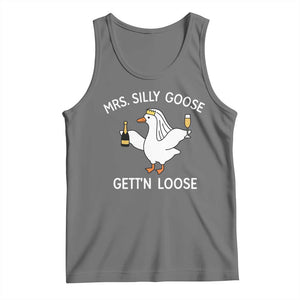 Mrs. Silly Goose Bride Tank Top Funny Goose Lovers TS10 Black Heather Print Your Wear