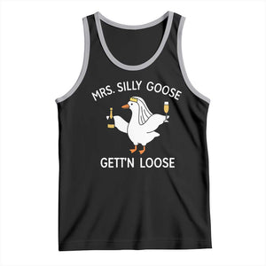 Mrs. Silly Goose Bride Tank Top Funny Goose Lovers TS10 Black Athletic Heather Print Your Wear