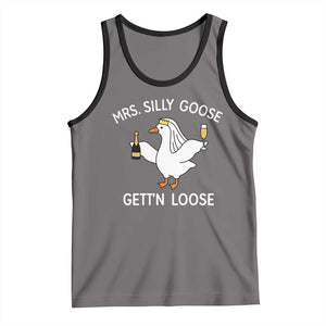 Mrs. Silly Goose Bride Tank Top Funny Goose Lovers TS10 Deep Heather Black Print Your Wear