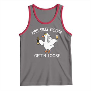 Mrs. Silly Goose Bride Tank Top Funny Goose Lovers TS10 Deep Heather Red Print Your Wear