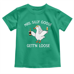 Mrs. Silly Goose Bride Toddler T Shirt Funny Goose Lovers TS10 Irish Green Print Your Wear