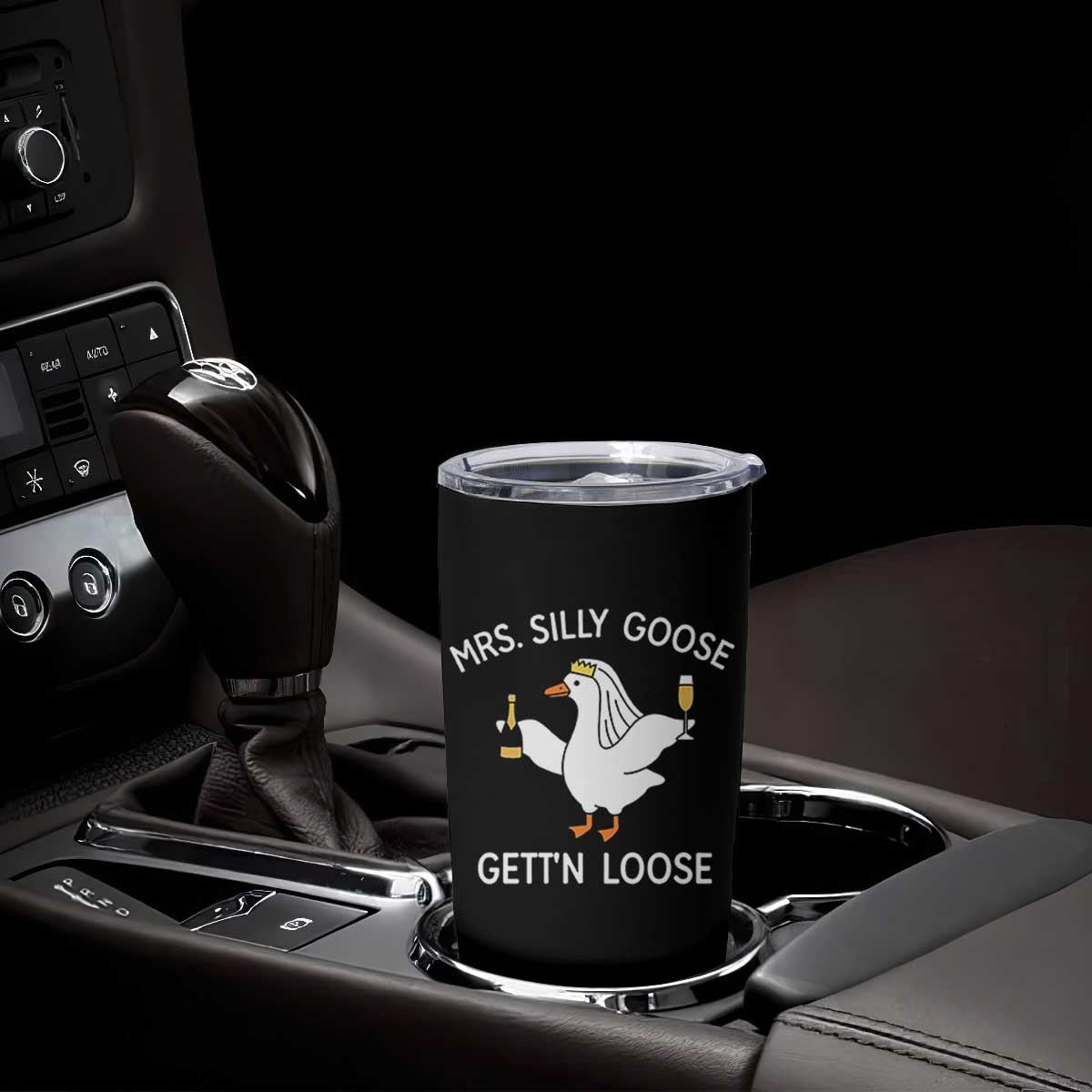 Mrs. Silly Goose Bride Tumbler Cup Funny Goose Lovers TS10 Print Your Wear
