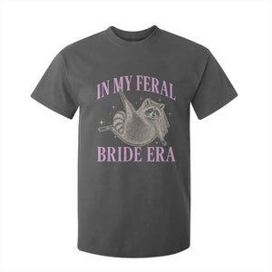 In My Feral Bride Era T Shirt For Kid Funny Raccoon TS10 Dark Heather Print Your Wear