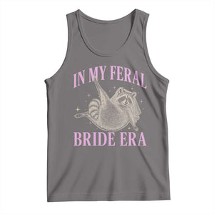 In My Feral Bride Era Tank Top Funny Raccoon TS10 Deep Heather Print Your Wear