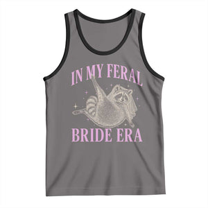 In My Feral Bride Era Tank Top Funny Raccoon TS10 Deep Heather Black Print Your Wear