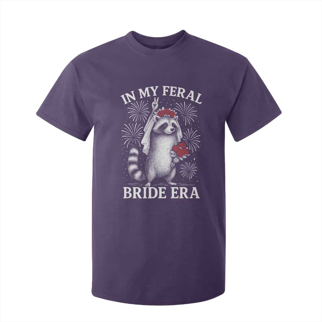 In My Feral Bride Era T Shirt For Kid Funny Raccoon Lovers TS10 Purple Print Your Wear