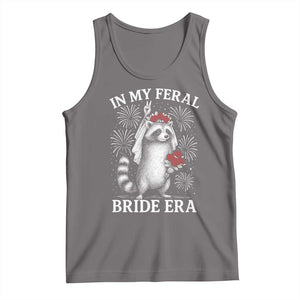 In My Feral Bride Era Tank Top Funny Raccoon Lovers TS10 Deep Heather Print Your Wear